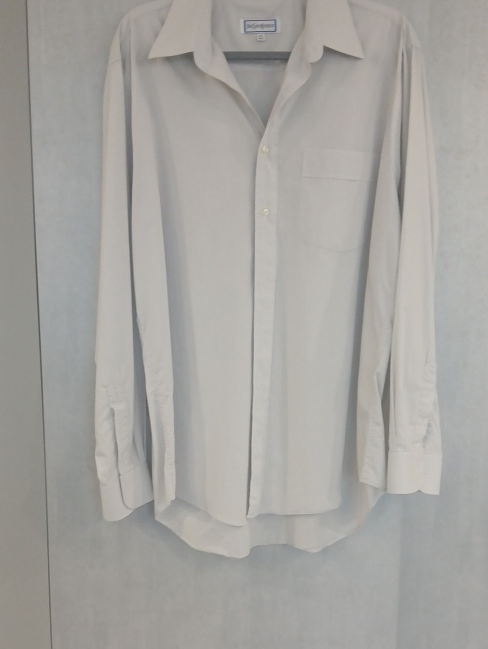 Yves Saint Laurent Men's Light Gray Dress Shirt